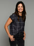 The Relaxed Tee -  Grey Floral / Grey Plaid
